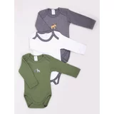 Yoclub Kids's Long Sleeve Bodysuits 3-Pack BOD-0203C-A23D