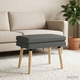 Klupa s dvostrukim slojem Tamnosiva 60 x 40 x 46 cm Tkanina | shoptok.hr
