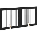  Vrata za pse s postoljem 2 pcs Crni hrast 100 x 100 cm | shoptok.hr