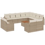  13-dijelni set vrtnih sofa s jastucima poliratan Bež | shoptok.hr