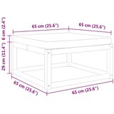  Vrtni tabure s jastukom 65x65x29 cm od masivnog drva bagrema | shoptok.hr