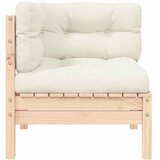  Kutna vrtna sofa s krem jastucima od masivne borovine | shoptok.hr