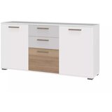 Jela KOMODA D4-Bela mat lak/perla siva mat lak/pacifik oreh | Shoptok.si