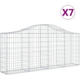  Lučne gabionske košare 7 kom 200x30x80/100 cm pocinčano željezo | shoptok.hr