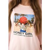 Kesi Honey girl print dress in powder pink | Shoptok.si
