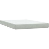 vidaXL Krevet s oprugama i madracem svjetlosivi 160x210 cm baršunasti | shoptok.hr