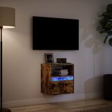  Zidni TV ormarić s LED svjetlima boja hrasta 41x31x45 cm | shoptok.hr