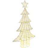  Božićno drvce s 160 LED svjetlima Topla bijela 151 cm PET | shoptok.hr