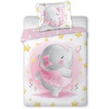Faro posteljnina 2-delna Cuddles slonček pink | Shoptok.si