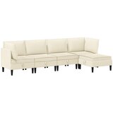  Set namještaja za dnevni boravak 5 pcs Krem Tkanina | shoptok.hr