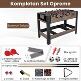 Sportivo 3u1 multifunkcionalni sto za igre 125 cm | Eponuda.com