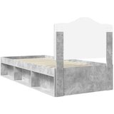  Okvir za krevet s uzglavljem Betonska siva 75 x 190 cm | shoptok.hr
