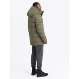 Ombre Outdoor long men's parka jacket - olive | Eponuda.ba