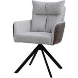 Hom`in naslanjač, tekstil, kovina črna, naravne barve | Shoptok.si
