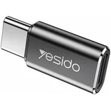 OTG adapter (GS22) Type-C v Lightning, aluminijeva zlitina 480 Mbps - siv