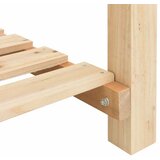  Vrtna saksija s policom Bež 203 x 53 x 76,5 cm Čvrsto drvo jele | shoptok.hr