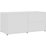 Maison Chic TV omarica - TV stojalo - Televizijska omarica bela 80x34x36 cm iverna plošča, (21700530) Cene