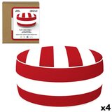  Tabure na napuhavanje Aktive prugasto Kolonijalni 53 x 23 x 53 cm (4 kom.) | shoptok.hr