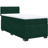 Box spring krevet s madracem tamnozeleni 80 x 200 cm baršunasti | shoptok.hr