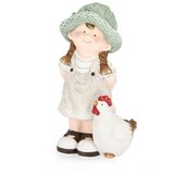BIZZOTTO figura vrtna, punčka s kokoško, 42,5 cm | Shoptok.si