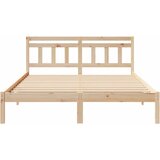  Krevetna konstrukcija Smeđa 150 x 200 cm Čvrsto borovo drvo | shoptok.hr