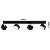 Brilagi LED spot svetiljka MONO 4xGX53/30W/230V crna | Eponuda.com