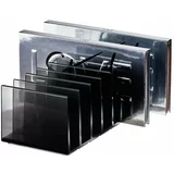 iDesign Mat črn kopalniški organizator za kozmetiko iz reciklirane plastike Palette Station – iDesign