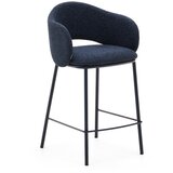 Kave Home Temno moder barski stol (višina sedeža 65 cm) Maina – Cene