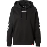 Hummel Sportska sweater majica 'Legacy' crna / bijela