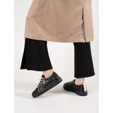 GOODIN Black leather sneakers with a thick sole | shoptok.hr