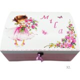  Kutija uspomena personalizirana imenom - poklon za rođenje, krštenje ili rođendan djeteta - 32. 25x35x17cm - 16720 | shoptok.hr