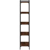  Regal za knjige 5 razina smeđa boja hrasta 60x30x154 cm drveni | shoptok.hr