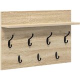  Vješalica za kapute na zidu Zidne Sonoma hrast 60 x 40 x 12 cm | shoptok.hr