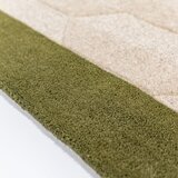 Flair Rugs Zelena/v naravni barvi ročno tkana volnena preproga 120x170 cm Apex Border Wool – | Shoptok.si
