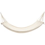 Furnova Viseča Mreža s Palico 210 x 150 cm Kremne Barve, (21930447) | Shoptok.si