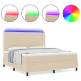  Okvir Postelje z Vzmetnico Bež Tkanina 140 x 200 cm Vzmetnica, (22067211) | Shoptok.si