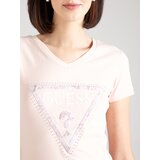 Guess Majica svetlo roza / bela | Shoptok.si