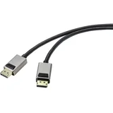 DisplayPort displayport priključni kabel [1x muški konektor displayport - 1x muški konektor displayport] 1.00 m crna