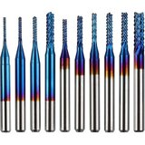 TwoTrees End mill sa Nano plavim premazom - Set od 10 u