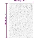 vidaXL Preproga s kratkimi vlakni mehka pralna črna 140x200 cm | Shoptok.si