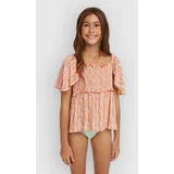 Woven Kids T-shirt funky peach swirly