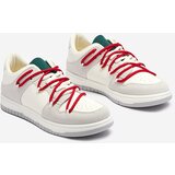 Resti White and gray women's sports sneakers with red laces Olierinc - Footwear | Eponuda.ba