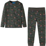  Dječja pidžama s dugim rukavima kaki 140 | shoptok.hr
