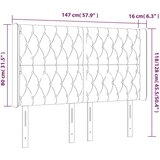  Posteljno vzglavje temno sivo 147x16x118/128 cm žamet, (20792558) | Shoptok.si