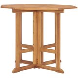  Sklopivi vrtni blagovaonski stol 90x90x75 cm masivna tikovina Smeđa | shoptok.hr