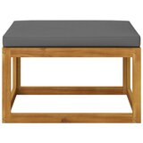  Tabure s tamnosivim jastukom od masivnog bagremovog drva | shoptok.hr