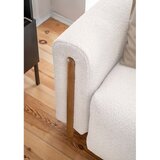 ELTAP Kremno bela raztegljiva/s prostorom za shranjevanje sedežna garnitura iz tkanine bouclé 244 cm Arcadova – | Shoptok.si