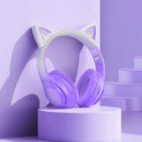 hoco. Slušalice bežične sa mikrofonom, Bluetooth - W42 Cat Ears, Cherry Blossom | shoptok.hr