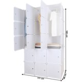 Kondela Modularna večnamenska omara, bela, ZALVO | Shoptok.si