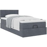 vidaXL otomanski okvir kreveta s madraca tamnosivi 80x200cm baršunasti | shoptok.hr
